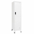 Stahl Spindschrank für Büro und Lager, Weiß, 38x45x180cm