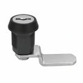 Euro-Locks Hebelzylinder X 78 - Individuell schließend | Hochwertiges Zylinderschloss für Schränke & Spinde | Ø 24 mm | Hebel: 57 x 3 x 15 mm | Mit 2 Schlüsseln | Chrom/schwarz
