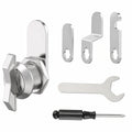 Schlüsselloses Zylinderschloss, 16mm, mit 4 Platten, Zinklegierung, ideal für Schrank und Schubladen