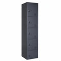 Metall-Spind Saturn, 180x38x45 cm, Anthrazit, Wertfachschrank