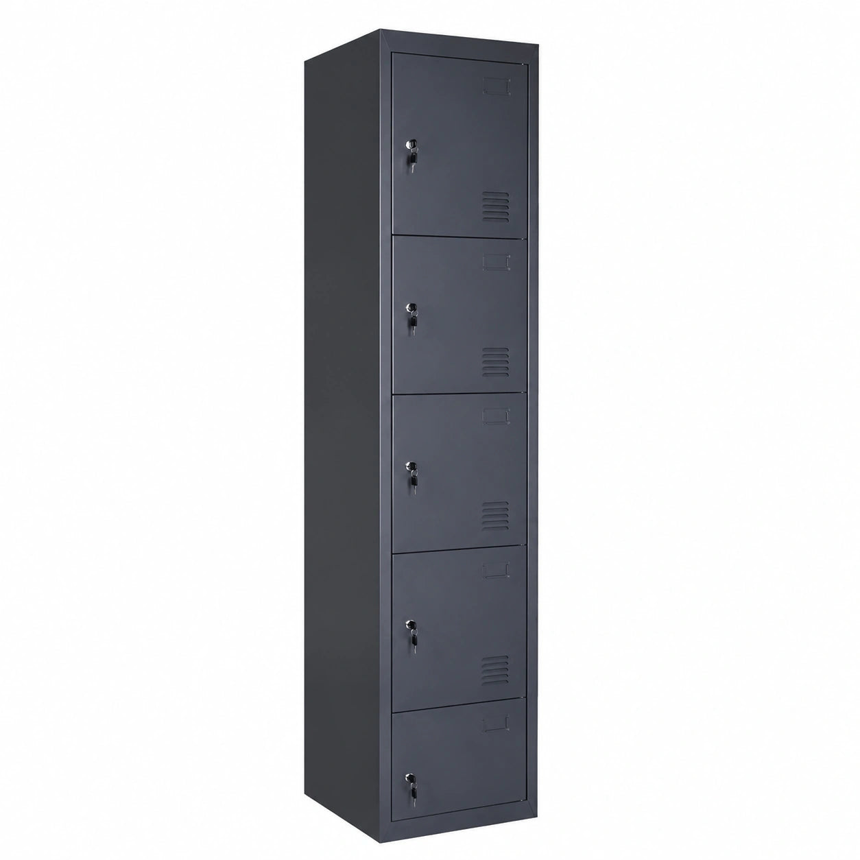 Metall-Spind Saturn, 180x38x45 cm, Anthrazit, Wertfachschrank