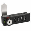 Gedotec Zahlenschloss mit 4-stelligem Code für Spinde - Rechtes DIN Kombinationsschloss für öffentliche Bereiche - Schlüsselunabhängiges Möbelschloss