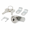 BURG Hebelschloss-Set für Spinde und Briefkästen, 11mm Schloss, 90° Schließweg, gleichschließend